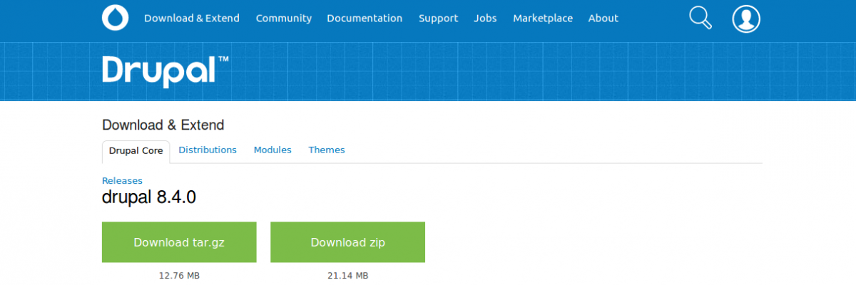Download Drupal 8.4